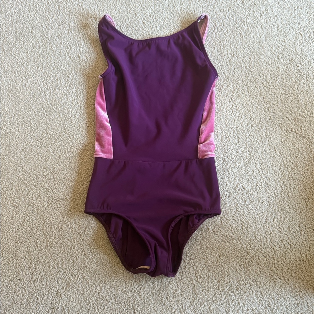 Eleve Size Medium Kids Purple and Pink Leotard